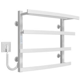 Електрична сушарка для рушників Deffi Lotos П4 500х500 ліве підключення WD04 білий A.LO.50.50.4.E.W.L.4