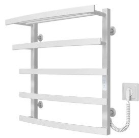 Электрический полотенцесушитель Deffi Lotos П5 500х600 правое подключение WD04 белый A.LO.60.50.5.E.W.R.4