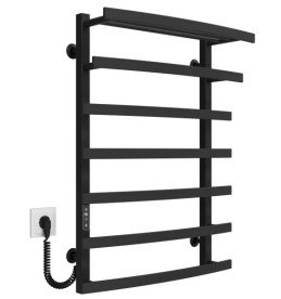 Электрический полотенцесушитель Deffi Lotos П7 500х800 левое подключение JD04 черный A.LO.80.50.7.E.B.L.2