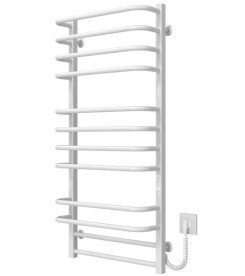 Электрический полотенцесушитель Deffi Lux П12 400х1100 правое подключение WD04 белый A.LU.110.40.12.E.W.R.4