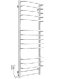 Сушарка для рушників Електрична Deffi Lux П15 400х1400 ліве підключення WD04 білий A.LU.140.40.15.E.W.L.4