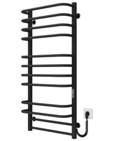 Електрична сушарка для рушників Deffi Lux П12 500х1100 праве підключення JD04 чорний A.LU.110.50.12.E.B.R.2