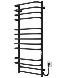 Электрический полотенцесушитель Deffi Lux П13 500х1200 правое подключение JD04 черный A.LU.120.50.13.E.B.R.2