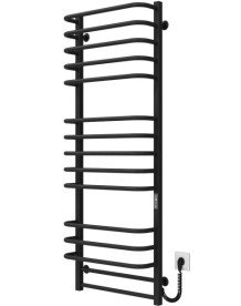 Электрический полотенцесушитель Deffi Lux П15 500х1400 правое подключение JD04 черный A.LU.140.50.15.E.B.R.2