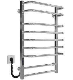 Электрический полотенцесушитель Deffi Lux П9 600х800 левое подключение JD04 хром A.LU.80.60.9.E.C.L.2