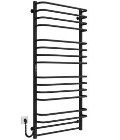 Электрический полотенцесушитель Deffi Lux П16 700х1500 левое подключение JD04 черный A.LU.150.70.16.E.B.L.2