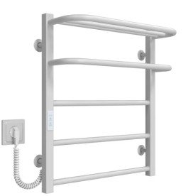 Сушарка для рушників електрична Deffi Lux Hotel П5 400х600 ліве підключення WD04 білий A.LH.60.40.5.E.W.L.4