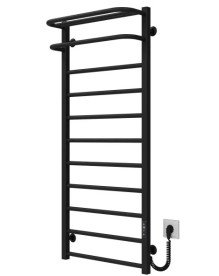 Електрична сушарка для рушників Deffi Lux Hotel П11 500х1200 праве підключення JD04 чорний A.LH.120.50.11.E.B.R.2