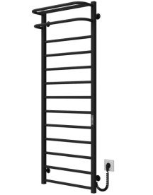 Сушарка для рушників електрична Deffi Lux Hotel П13 500х1400 праве підключення JD04 чорний A.LH.140.50.13.E.B.R.2