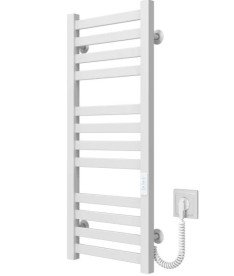 Электрический полотенцесушитель Deffi Magnus П12 300х800 правое подключение WD04 белый A.MA.80.30.12.E.W.R.4