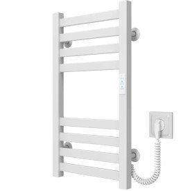 Електрична сушарка для рушників Deffi Magnus П8 400х600 праве підключення WD04 білий A.MA.60.40.8.E.W.R.4