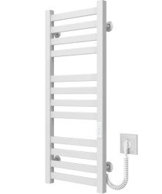 Электрический полотенцесушитель Deffi Magnus П12 400х800 правое подключение WD04 белый A.MA.80.40.12.E.W.R.4