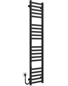 Электрический полотенцесушитель Deffi Magnus П20 400х1600 левое подключение JD04 черный A.MA.160.40.20.E.B.L.2