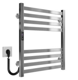 Електрична сушарка для рушників Deffi Magnus П8 500х600 ліве підключення JD04 хром A.MA.60.50.8.E.C.L.2