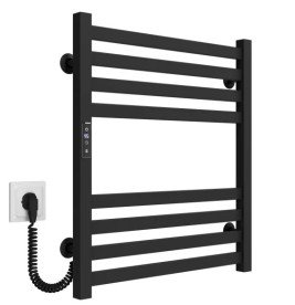 Электрический полотенцесушитель Deffi Magnus П8 500х600 левое подключение JD04 черный A.MA.60.50.8.E.B.L.2