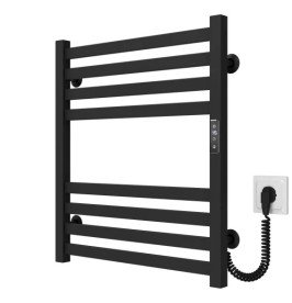 Електрична сушарка для рушників Deffi Magnus П8 500х600 праве підключення JD04 чорний A.MA.60.50.8.E.B.R.2