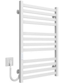 Электрический полотенцесушитель Deffi Magnus П12 500х800 левое подключение WD04 белый A.MA.80.50.12.E.W.L.4