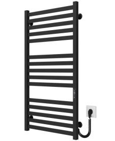 Электрический полотенцесушитель Deffi Magnus П15 500х1000 правое подключение JD04 черный A.MA.100.50.15.E.B.R.2