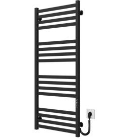 Электрический полотенцесушитель Deffi Magnus П16 500х1200 правое подключение JD04 черный A.MA.120.50.16.E.B.R.2