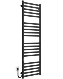 Електрична сушарка для рушників Deffi Magnus П20 500х1600 ліве підключення JD04 чорний A.MA.160.50.20.E.B.L.2