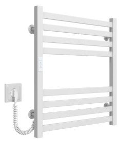 Электрический полотенцесушитель Deffi Magnus П8 600х600 левое подключение WD04 белый A.MA.60.60.8.E.W.L.4
