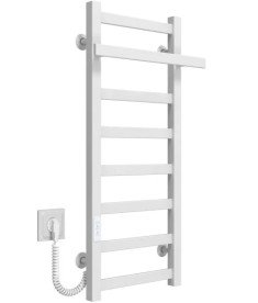 Электрический полотенцесушитель Deffi Nicolе П8 300х800 левое подключение WD04 белый A.NI.80.30.8.E.W.L.4