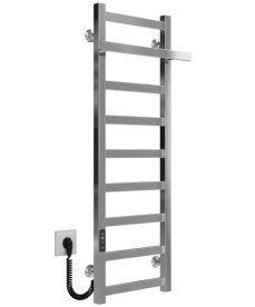 Электрический полотенцесушитель Deffi Nicolе П9 300х1000 левое подключение JD04 хром A.NI.100.30.9.E.C.L.2