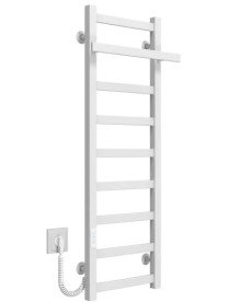 Электрический полотенцесушитель Deffi Nicolе П9 300х1000 левое подключение WD04 белый A.NI.100.30.9.E.W.L.4