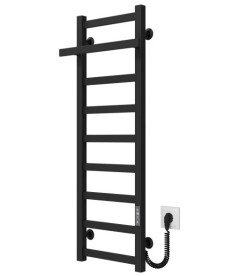 Электрический полотенцесушитель Deffi Nicolе П9 300х1000 правое подключение JD04 черный A.NI.100.30.9.E.B.R.2