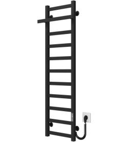 Електрична сушарка для рушників Deffi Nicole П11 300х1200 праве підключення JD04 чорний A.NI.120.30.11.E.B.R.2