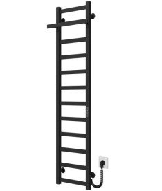 Електрична сушарка для рушників Deffi Nicole П12 300х1400 праве підключення JD04 чорний A.NI.140.30.12.E.B.R.2