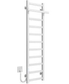 Электрический полотенцесушитель Deffi Nicolе П11 400х1200 левое подключение WD04 белый A.NI.120.40.11.E.W.L.4