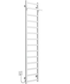 Электрический полотенцесушитель Deffi Nicolе П14 400х1600 левое подключение WD04 белый A.NI.160.40.14.E.W.L.4