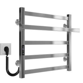 Электрический полотенцесушитель Deffi Nicolе П5 500х500 левое подключение JD04 хром A.NI.50.50.5.E.C.L.2