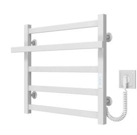 Електрична сушарка для рушників Deffi Nicolе П5 500х500 праве підключення WD04 білий A.NI.50.50.5.E.W.R.4