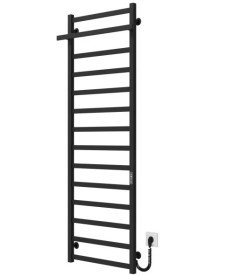 Електрична сушарка для рушників Deffi Nicolе П14 500х1600 правильне підключення JD04 чорний A.NI.160.50.14.E.B.R.2