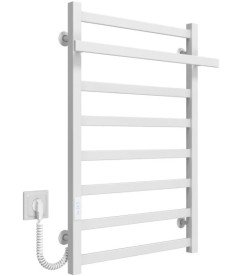 Электрический полотенцесушитель Deffi Nicolе П8 500х800 левое подключение WD04 белый B.NI.80.50.8.E.W.L.4