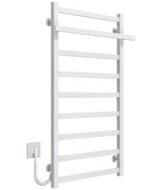 Электрический полотенцесушитель Deffi Nicolе П9 500х1000 левое подключение WD04 белый B.NI.100.50.9.E.W.L.4