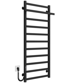 Электрический полотенцесушитель Deffi Nicolе П11 500х1200 левое подключение JD04 черный B.NI.120.50.11.E.B.L.2