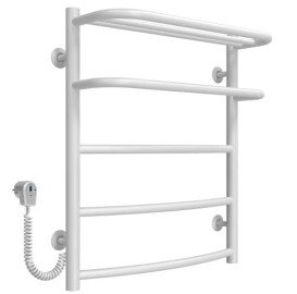 Электрический полотенцесушитель Deffi Отель П5 500х600 левое подключение белый C.OD.60.50.5.E.W.L.5