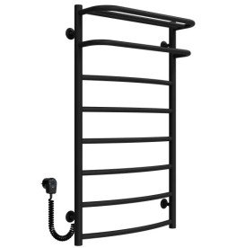 Электрический полотенцесушитель Deffi Отель П8 500х900 левое подключение черный C.OD.90.50.8.E.B.L.5