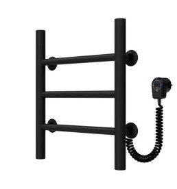 Электрический полотенцесушитель Deffi Орион П3 200х400 правое подключение черный C.OR.40.20.3.E.B.R.5