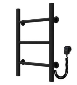 Електрична сушарка для рушників Deffi Оріон П3 200х500 праве підключення чорний C.OR.50.20.3.E.B.R.5