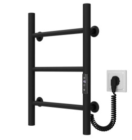 Электрический полотенцесушитель Deffi Орион П3 200х500 правое подключение JD03 черный C.OR.50.20.3.E.B.R.1