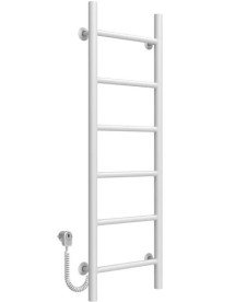 Электрический полотенцесушитель Deffi Орион П6 200х1000 левое подключение белый C.OR.100.20.6.E.W.L.5