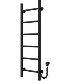 Электрический полотенцесушитель Deffi Орион П6 200х1000 правое подключение черный C.OR.100.20.6.E.B.R.5