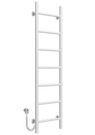 Электрический полотенцесушитель Deffi Орион П7 200х1200 левое подключение белый C.OR.120.20.7.E.W.L.5