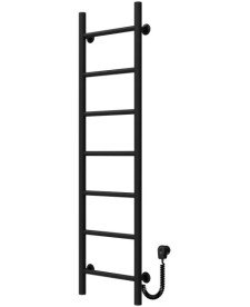 Електрична сушарка для рушників Deffi Оріон П7 200х1200 праве підключення чорний C.OR.120.20.7.E.B.R.5