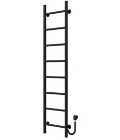 Електрична сушарка для рушників Deffi Оріон П8 200х1400 праве підключення чорний C.OR.140.20.8.E.B.R.5