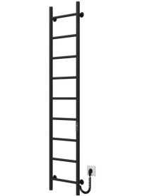 Электрический полотенцесушитель Deffi Орион П9 200х1600 правое подключение JD03 черный C.OR.160.20.9.E.B.R.1